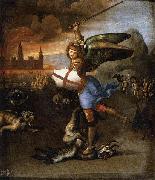 RAFFAELLO Sanzio St Michael and the Dragon oil on canvas